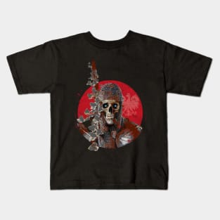 Grinning Skull Knight Kids T-Shirt